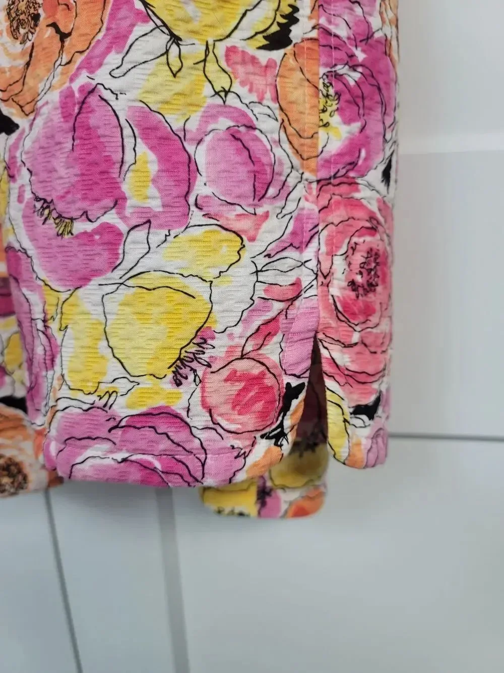 Nine West Vintage Floral Blazer Jacket Plus Size 24W